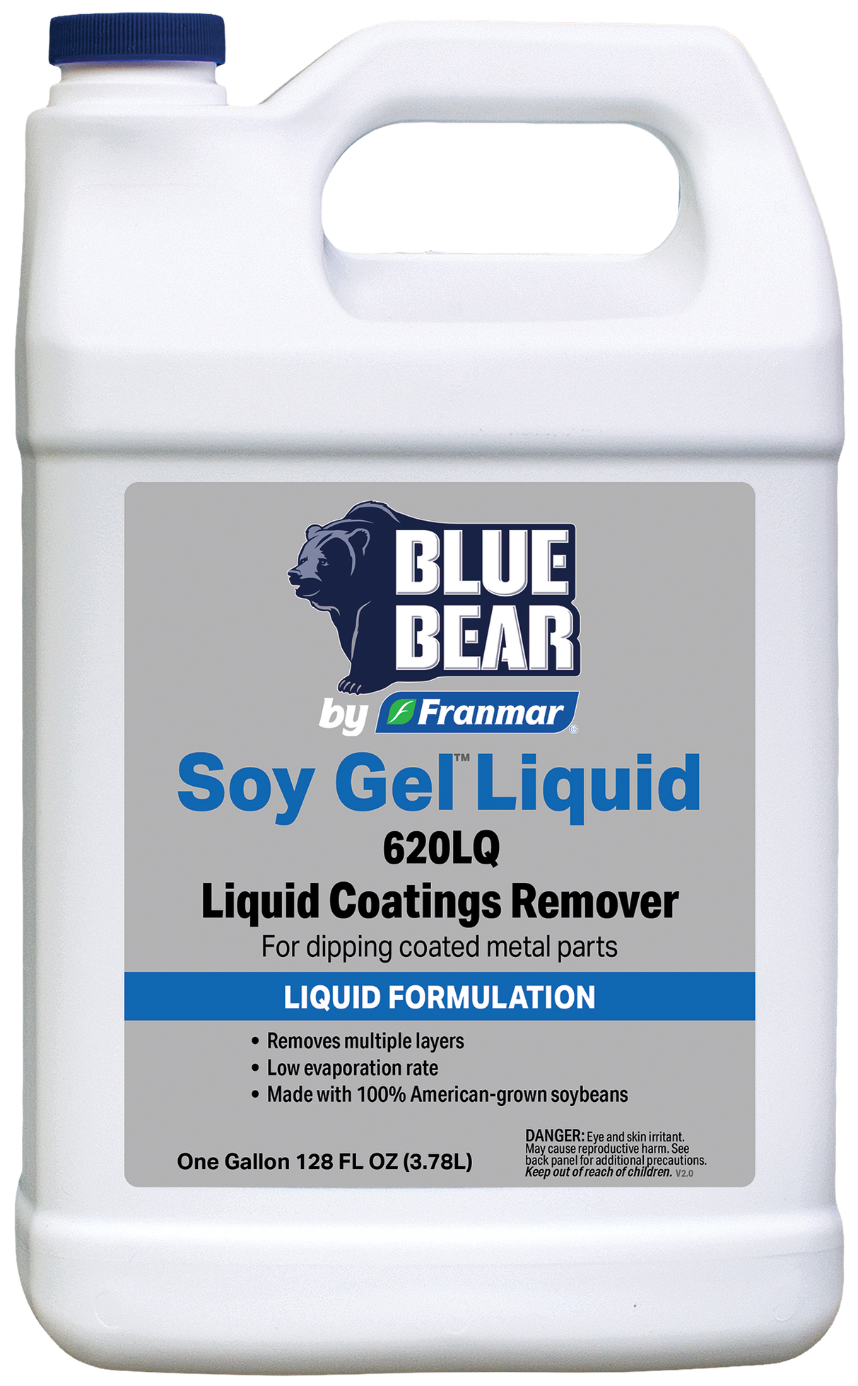 Franmar BLUE BEAR Soy Gel Liquid 620LQ Coatings Remover - Gallon