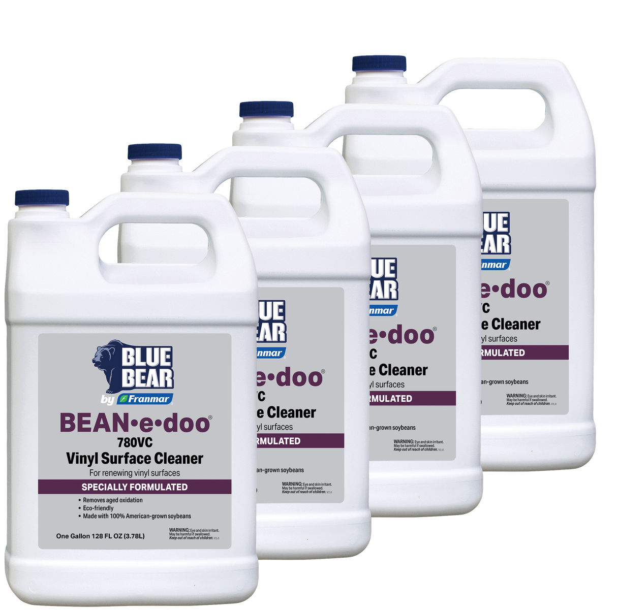 Franmar BLUE BEAR BEAN-e-doo 780VC Vinyl Surface Cleaner - 4 Gallon Case