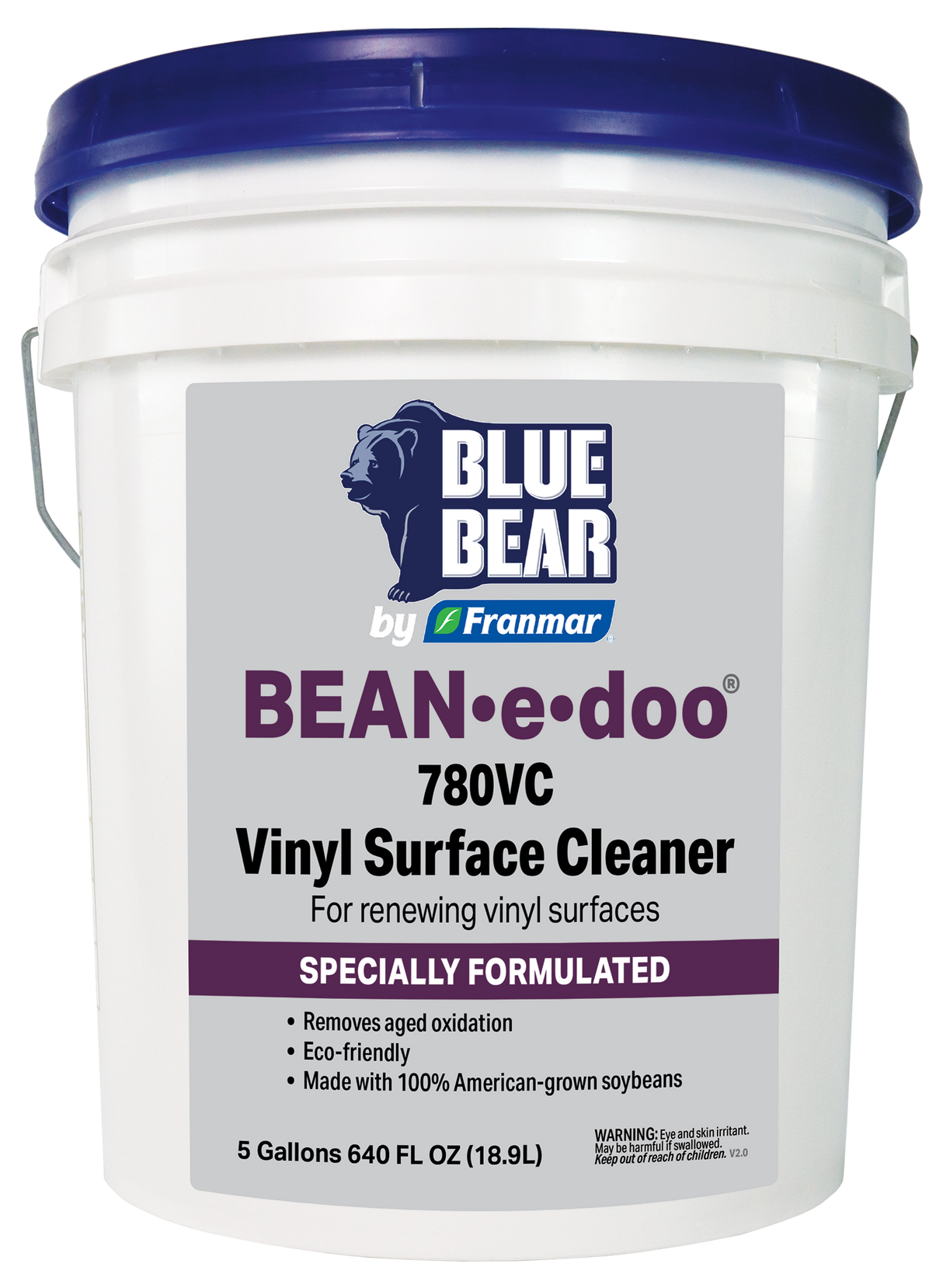 Franmar BLUE BEAR BEAN-e-doo 780VC Vinyl Surface Cleaner - 5 Gallon