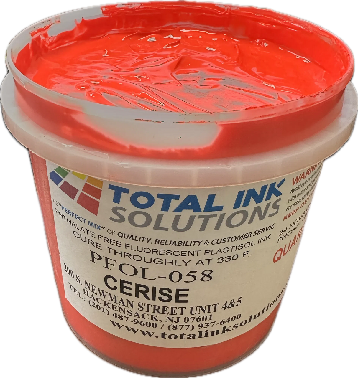 Fluorescent Plastisol Ink printed on a light garment