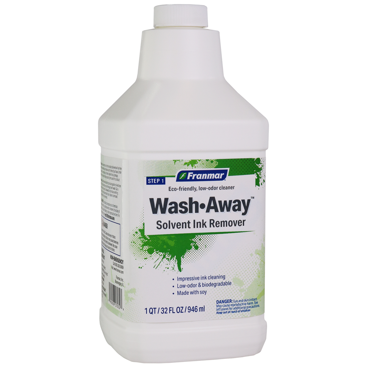 Franmar® Wash-Away Solvent Ink Remover