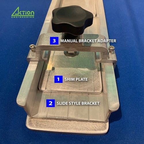 Manual Bracket Adapter mounted on press arm - example B
