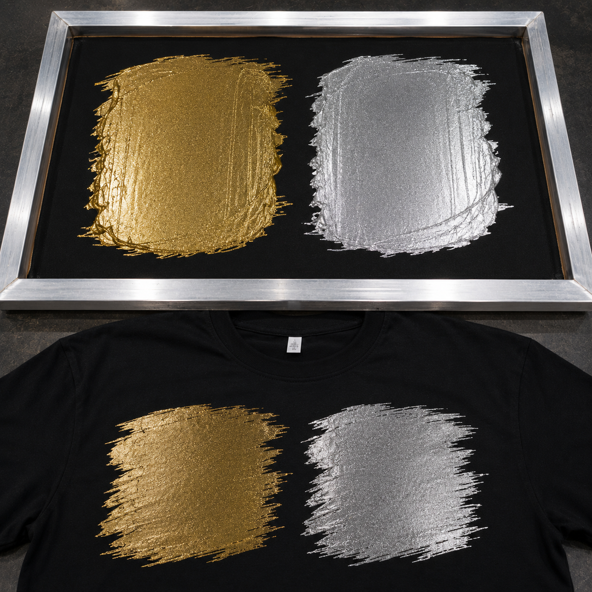Metallic Plastisol Ink – 12 Colors – Gold, Silver, Copper & Black