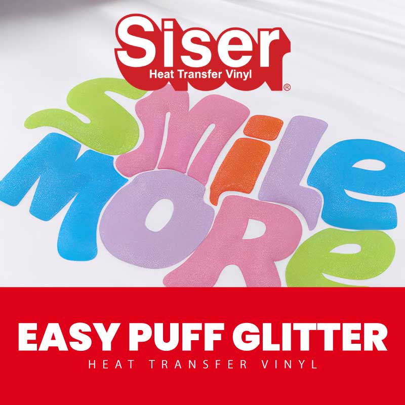 Siser® Puff Glitter Heat Transfer Vinyl