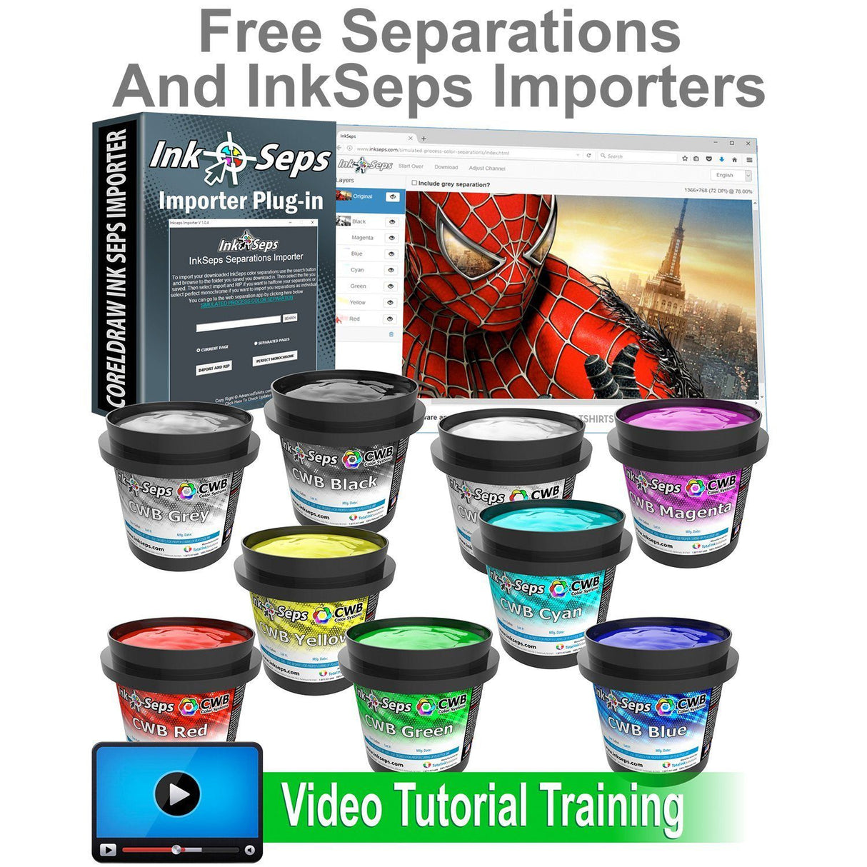 CWB Complete Simulated Process Plastisol Ink Sets