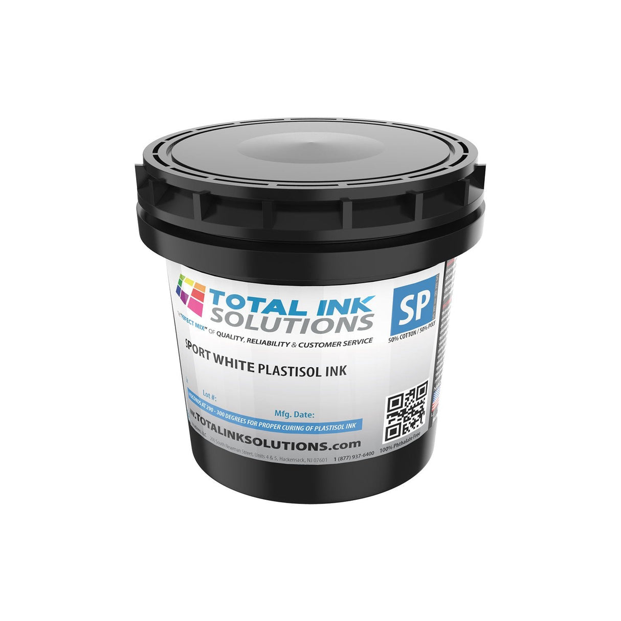 Powderless White Plastisol Ink – For 50/50 Cotton-Poly Blends