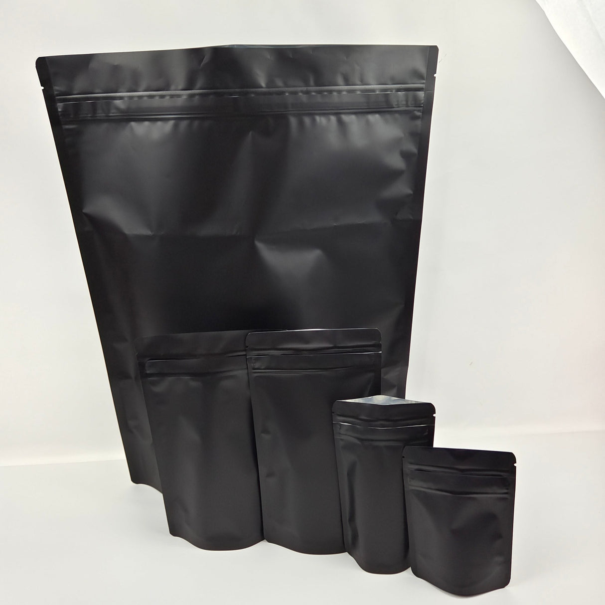 Matte black Mylar bag 1 lb