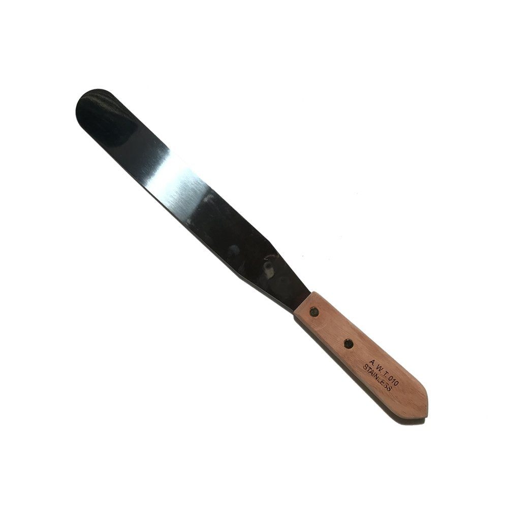 Stainless steel ink spatula and clean-up cards