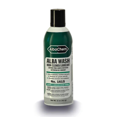 Embroidery machine hook cleaner and lubricant