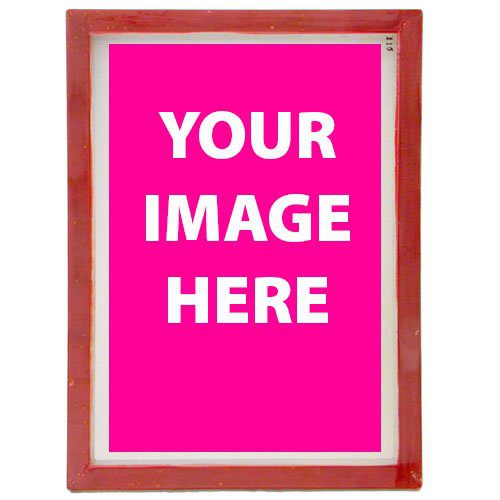 Complete coated and burned screen printing screen