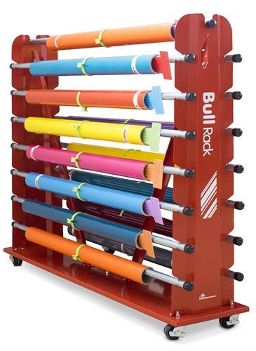 BULLRack mobile vinyl storage rack