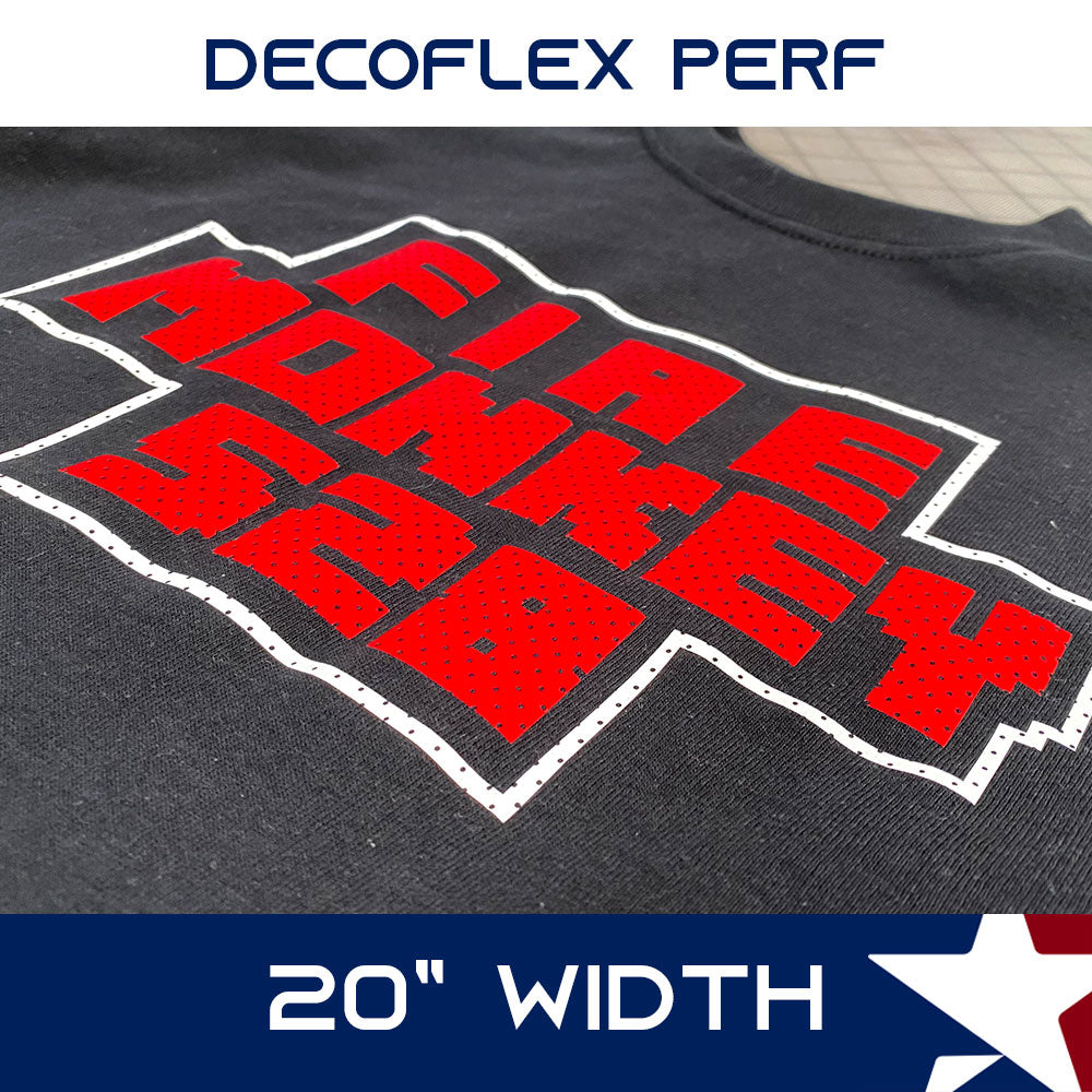 Perforated breathable heat transfer vinyl