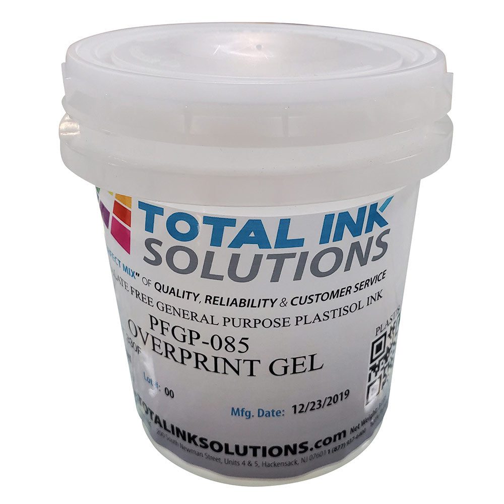 Overprint gel and plastisol base