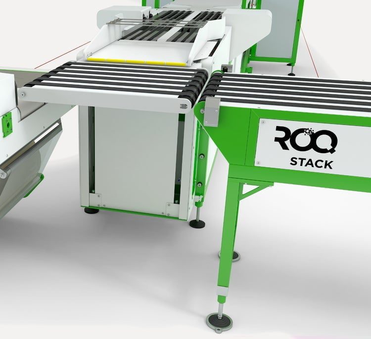 ROQ automatic t-shirt stacking machine