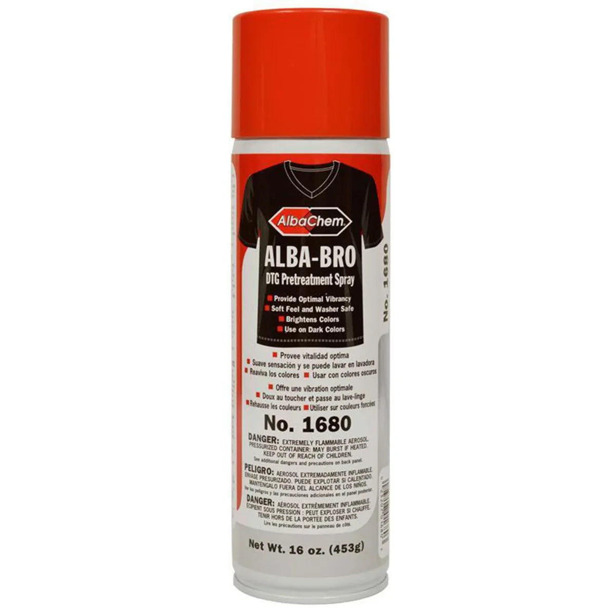 DTG pretreatment spray for dark garments