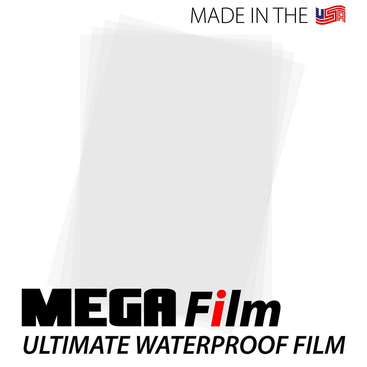 Inkjet waterproof transparency film sheets