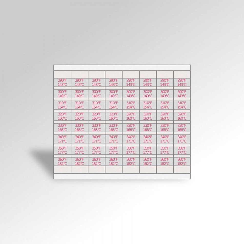 Thermolabel temperature test strips