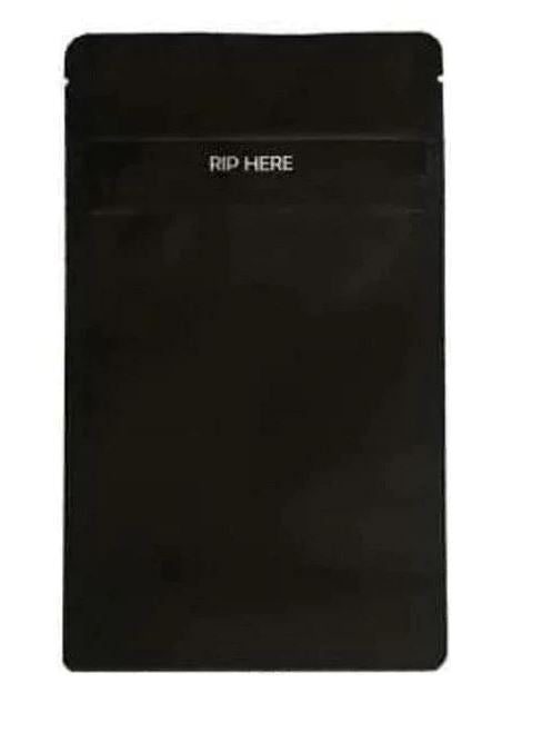 Matte Black 1 oz (28g) Mylar Bag – Premium Protection for Maximum Freshness