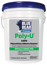 Franmar BLUE BEAR Poly-U 540PM Polyurethane Adhesive Remover - 5 Gallons