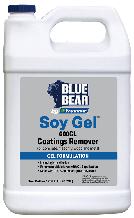 Franmar BLUE BEAR Soy Gel 600GL Coatings Remover - Gallon