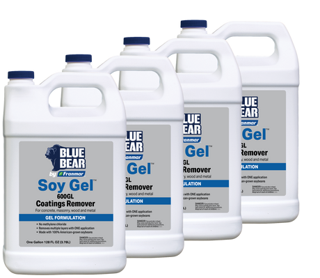 Franmar BLUE BEAR Soy Gel 600GL Coatings Remover - 4 Gallon Case