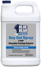 Franmar BLUE BEAR Soy Gel Spray 610SP Sprayable Coatings Remover - Gallon