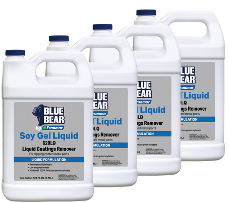Franmar BLUE BEAR Soy Gel Liquid 620LQ Coatings Remover - 4 Gallon Case