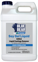 Franmar BLUE BEAR Soy Gel Liquid 620LQ Coatings Remover - 2.5 Gallon