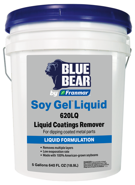 Franmar BLUE BEAR Soy Gel Liquid 620LQ Coatings Remover - 5 Gallon