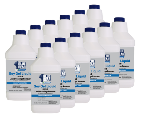 Franmar BLUE BEAR Soy Gel Liquid 620LQ Coatings Remover - 12 Quart Case
