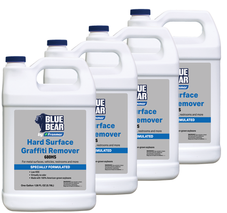Franmar BLUE BEAR 680HS Hard Surface Graffiti Remover - 4 Gallon Case