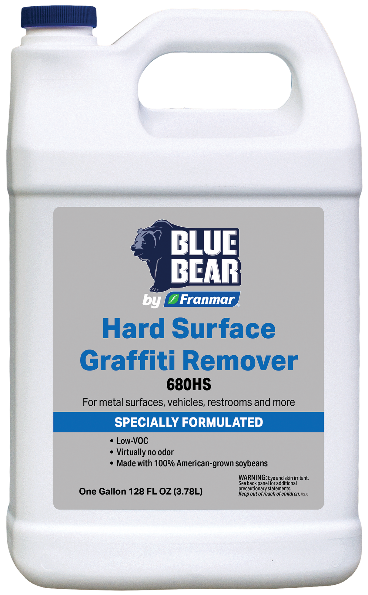 Franmar BLUE BEAR 680HS Hard Surface Graffiti Remover - Gallon