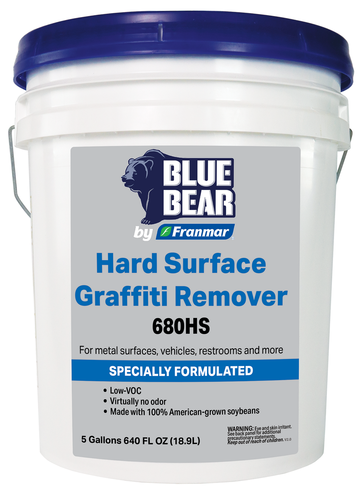 Franmar BLUE BEAR 680HS Hard Surface Graffiti Remover - 5 Gallons