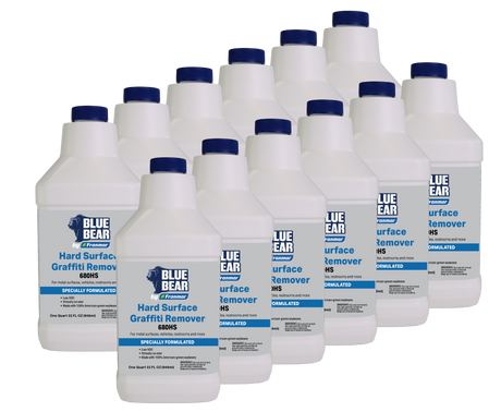 Franmar BLUE BEAR 680HS Hard Surface Graffiti Remover - 12 Quart Case
