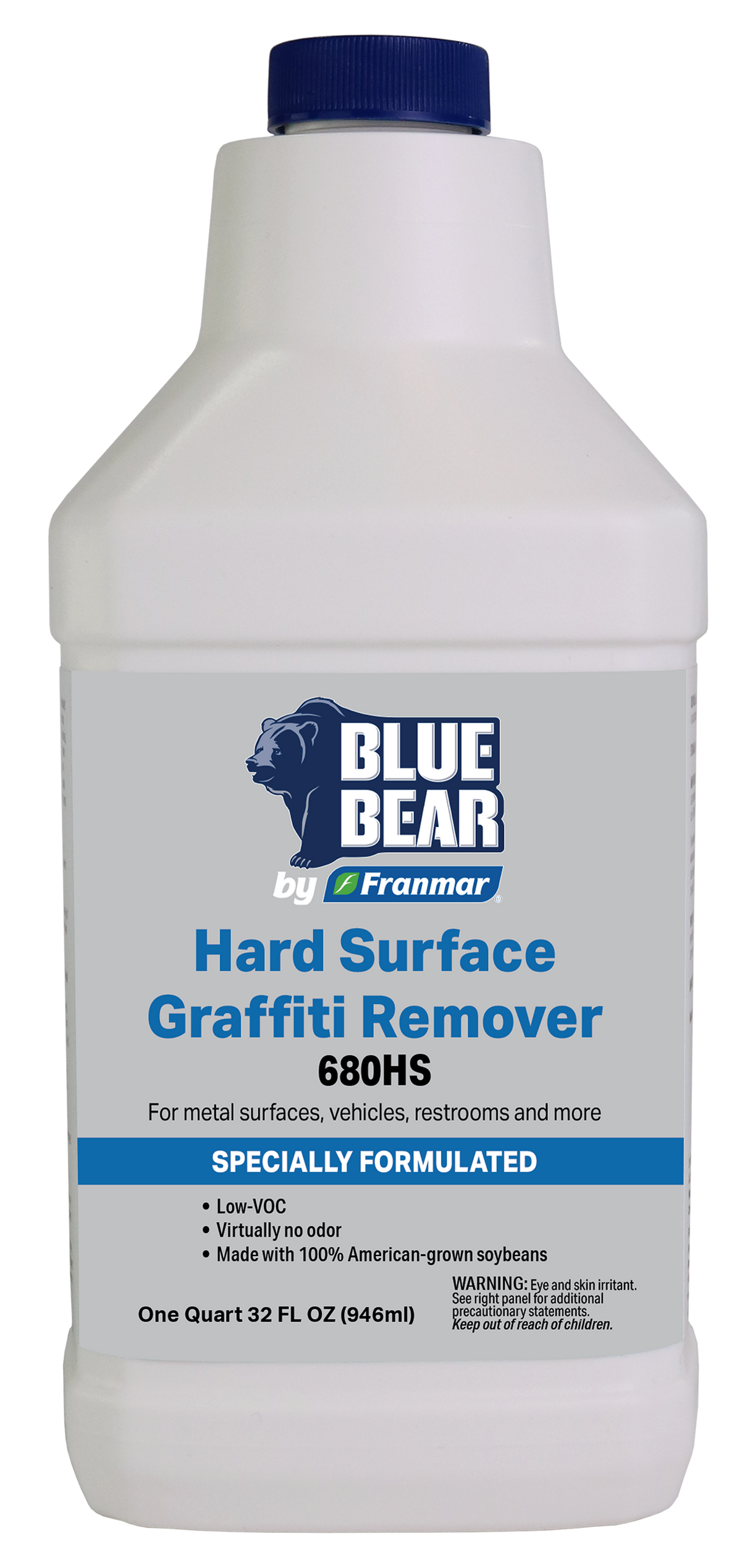 Franmar BLUE BEAR 680HS Hard Surface Graffiti Remover - Quart