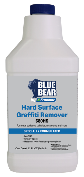 Franmar BLUE BEAR 680HS Hard Surface Graffiti Remover - Quart