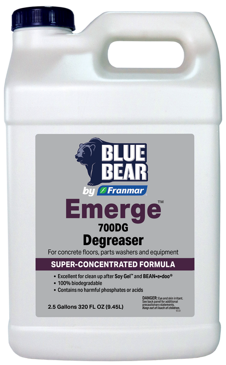 Franmar BLUE BEAR Emerge 700DG Degreaser - 2.5 Gallon