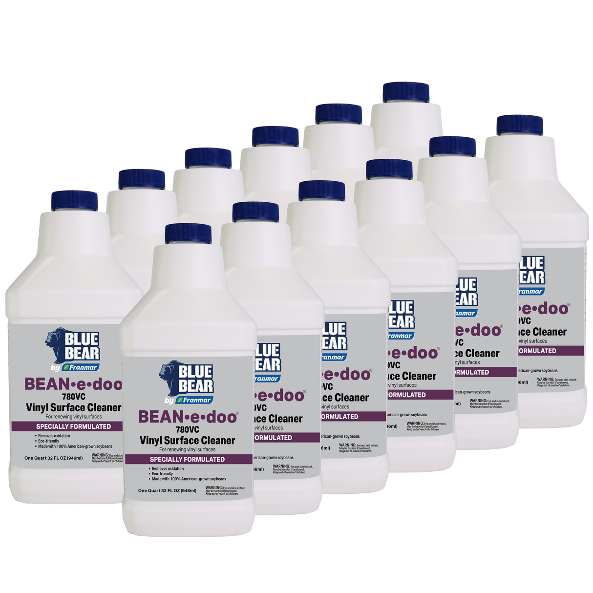 Franmar BLUE BEAR BEAN-e-doo 780VC Vinyl Surface Cleaner - 12 Quart Case