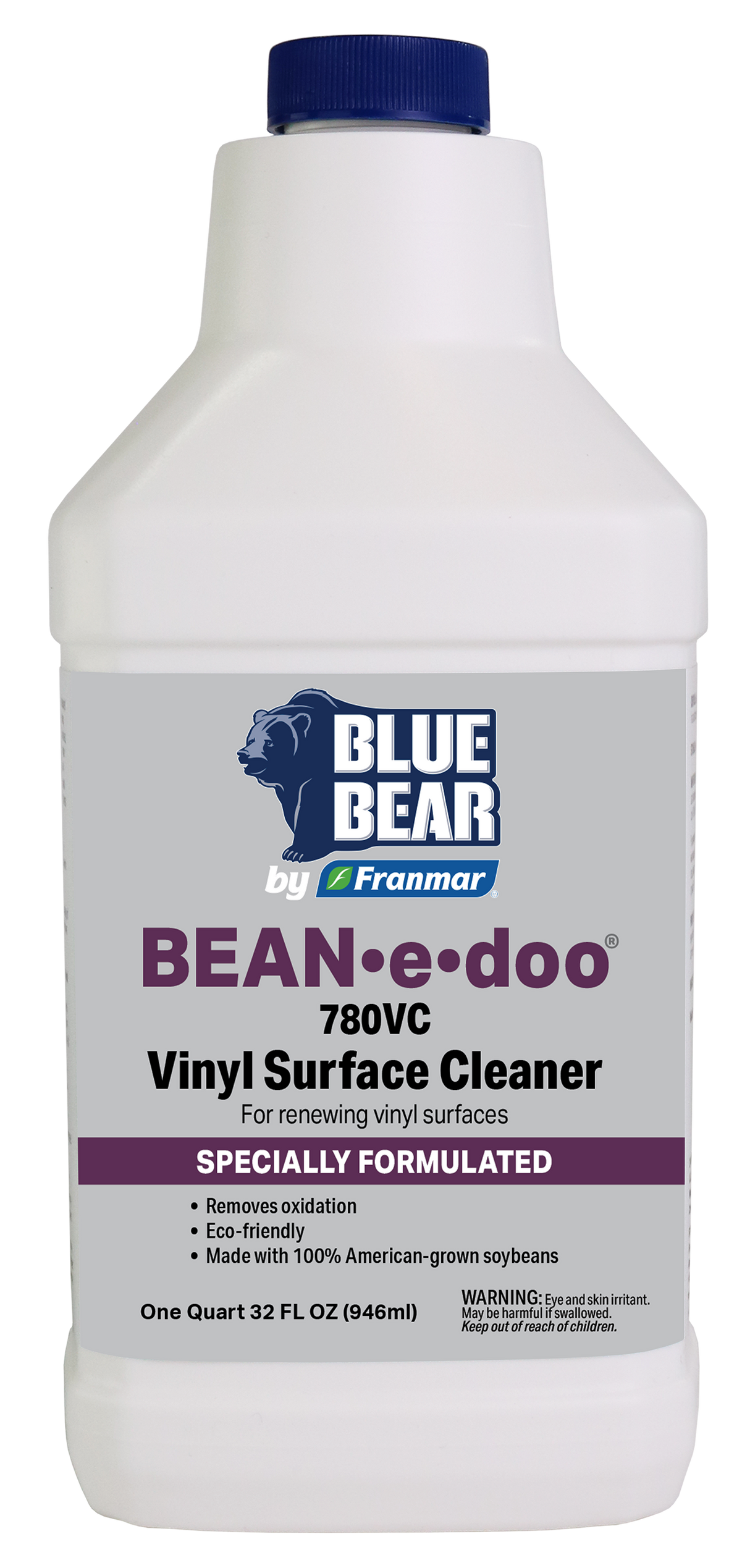 Franmar BLUE BEAR BEAN-e-doo 780VC Vinyl Surface Cleaner - Quart