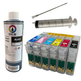 Epson 1430 All Black Ink Conversion Kit w/ One Syringe & Long Needle – 8oz Black Ink