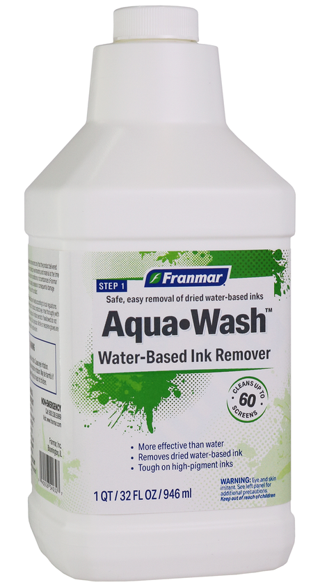 Franmar Aqua-Wash Water-Based Ink Remover - Quart