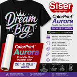 Siser® ColorPrint™ Aurora Printable PU Heat Transfer Vinyl