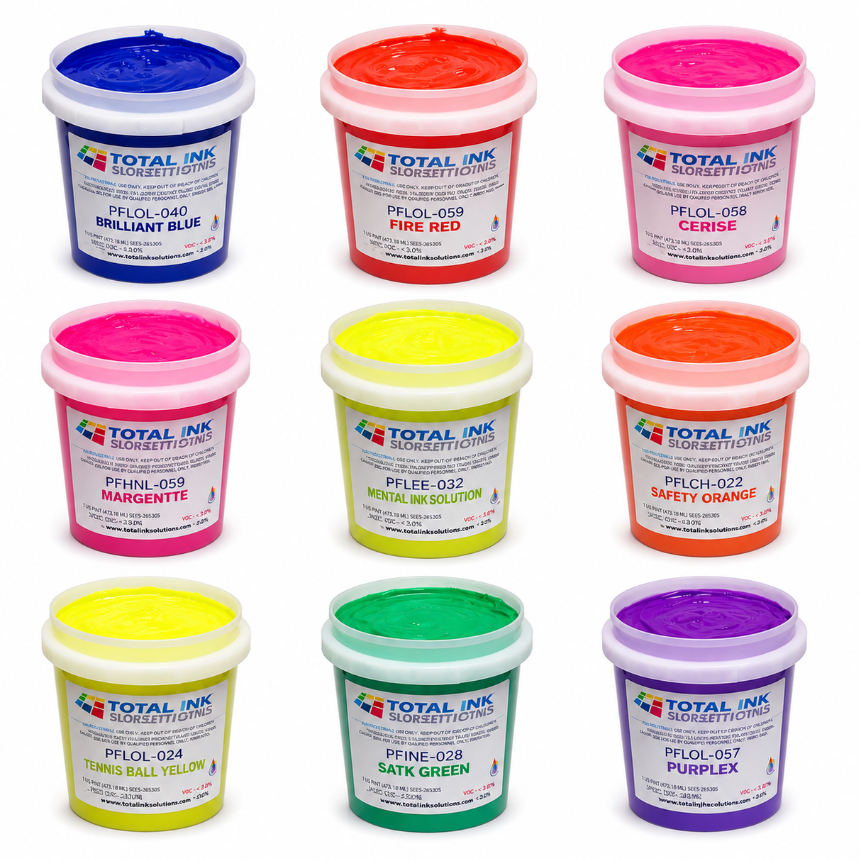 Water-Based Fluorescent Ink – 9 Neon Colors