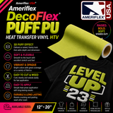 Ameriflex DecoFlex Puff PU HTV – 12" & 20"