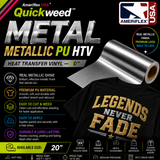 Quickweed™ Metal Metallic PU HTV – 20"