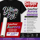 ColorPrint Aurora iridescent printable heat transfer vinyl