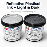 Reflective Plastisol Ink – Light & Dark – High-Visibility Screen Printing Ink