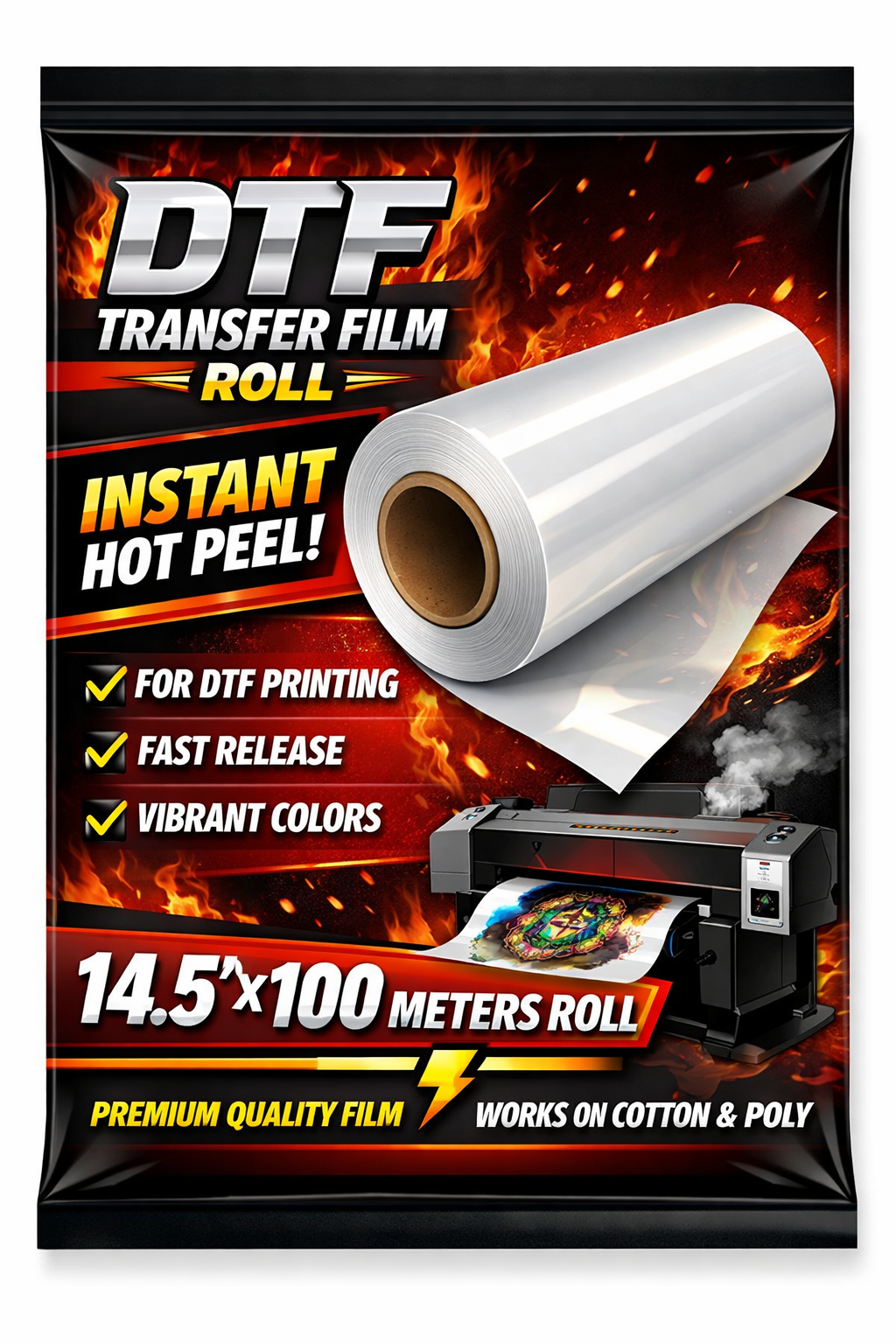 DTF Film - Instant Hot DTF Film