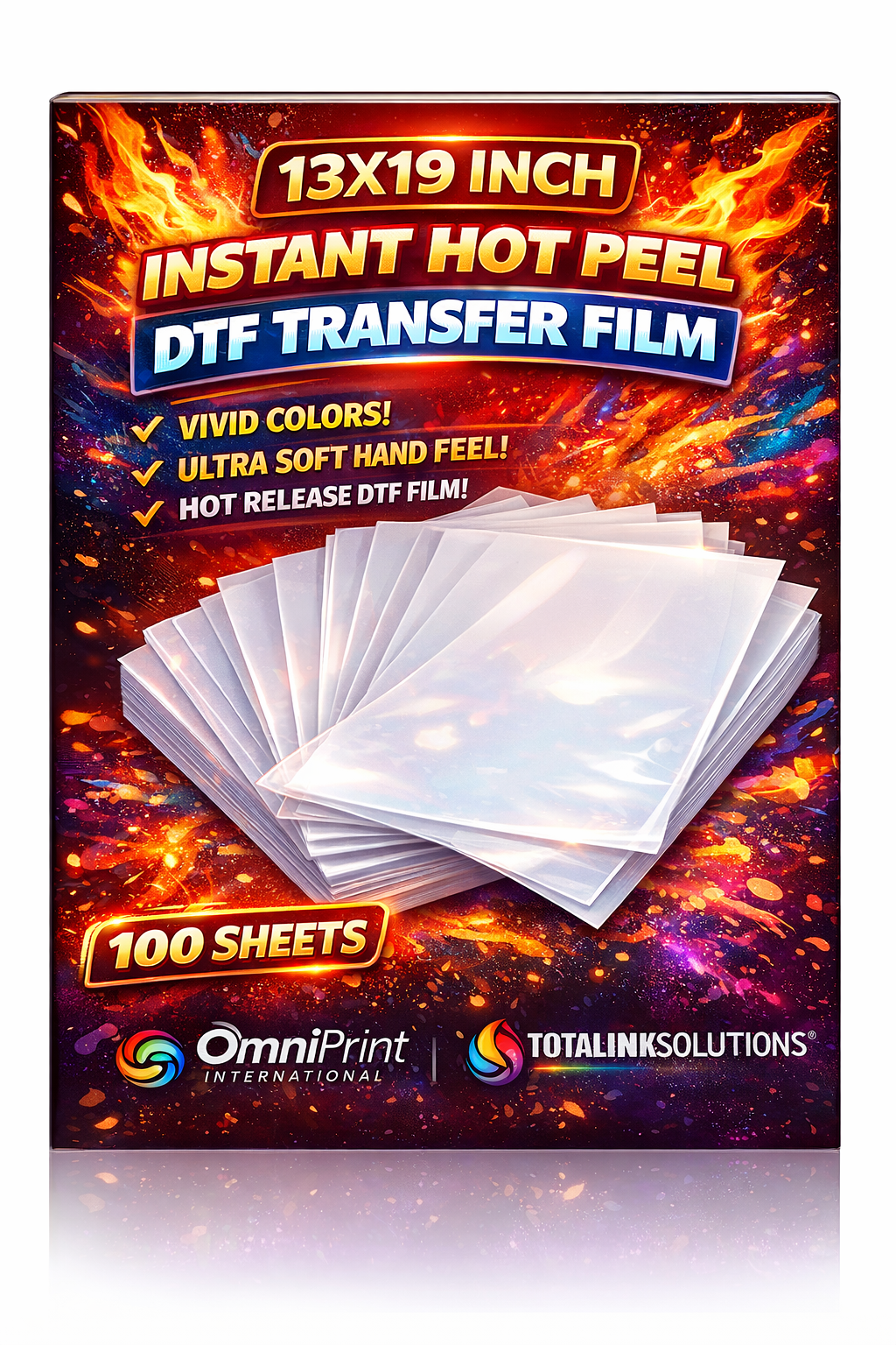 DTF Premium Instant Hot Peel Film – All Sizes