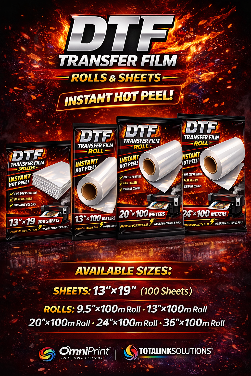 DTF Film - Instant Hot DTF Film